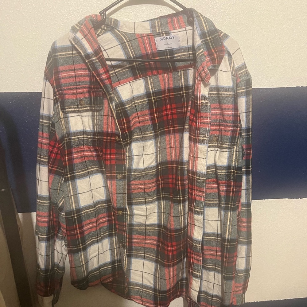 Old Navy Multicolor Plaid Shirt